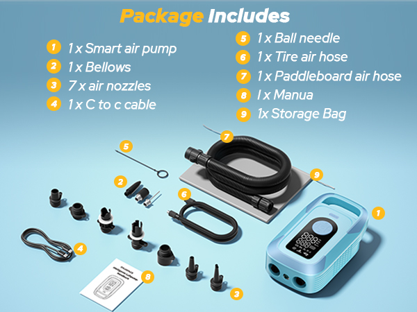 portable pump for inflatables