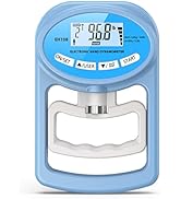 Hand Dynamometer Grip Strength Trainer - Electronic Hand Grip Strength Tester Grip Strengthener H...