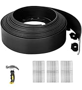 SPECILITE Landscape Edging 4 in x 40 FT, Flexible No-Dig Garden Border with 60 Galvanized Steel S...