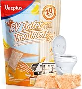 Vacplus RV Toilet Treatment - 20 Pack, RV Black Tank Treatment, RV Septic Tank Treatment, Easy-to...