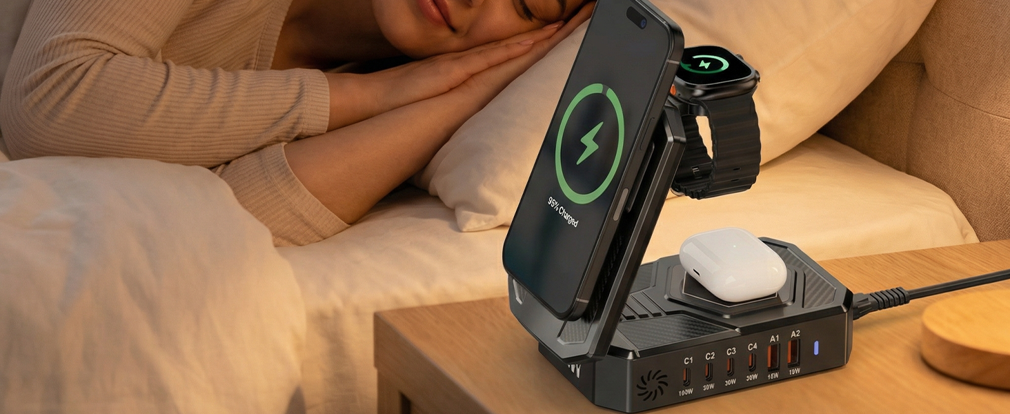 desktop charging station for apple devices
