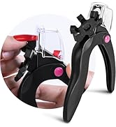 AIRSEE Nail Clippers for Acrylic Nails with Sizer and Catcher Adjustable Nail Tip Cutter with Len...