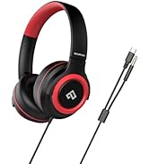 INFURTURE CH2 Kids USB C/3.5mm Headphones for Children Boys Girls, Volume Limit 94dB, Wired On Ea...