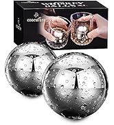 Whiskey Balls Reusable Stainless Steel Metal Ice Sphere Cubes Beverage Chilling Rocks Whiskey Sto...