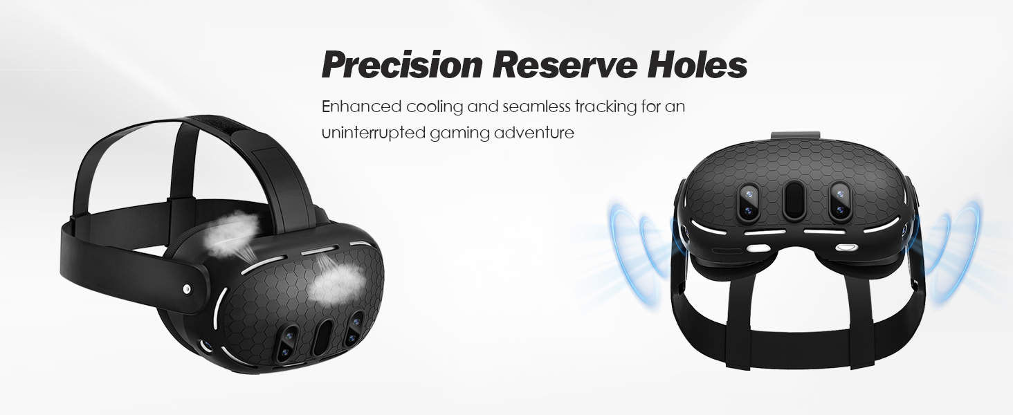 Silicone Head Strap &amp; Protector Cover for Meta/Oculus Quest 3 Accessories