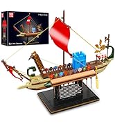 Mould King 10156 Roman Warship Model Building Blocks Kits, MOC Large Battleship Model with Displa...