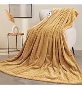 CURECURE Heated Blanket Full Size 72"x84", Soft Warm Faux Rabbit Fur Electric Blanket with 6 Heat...