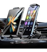 xuenair Z Fold 5 Car Mount, [No Block Vent & Grip Firmly] Z Fold 4 Car Mount, Galaxy Z Fold 6 Car...