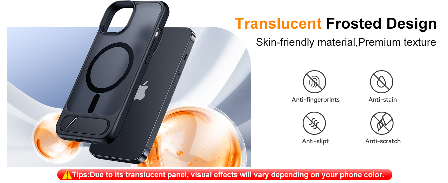 Translucent Frosted Design for iphone 15 plus