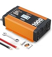 Ampeak Pure Sine Wave Inverter 1000W ETL Certified Power Inverter DC 12V to AC 120V 4.8A USB Port...