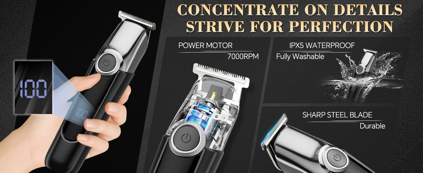 power motor &amp;amp;amp; waterproof &amp;amp;amp; sharp steel blade