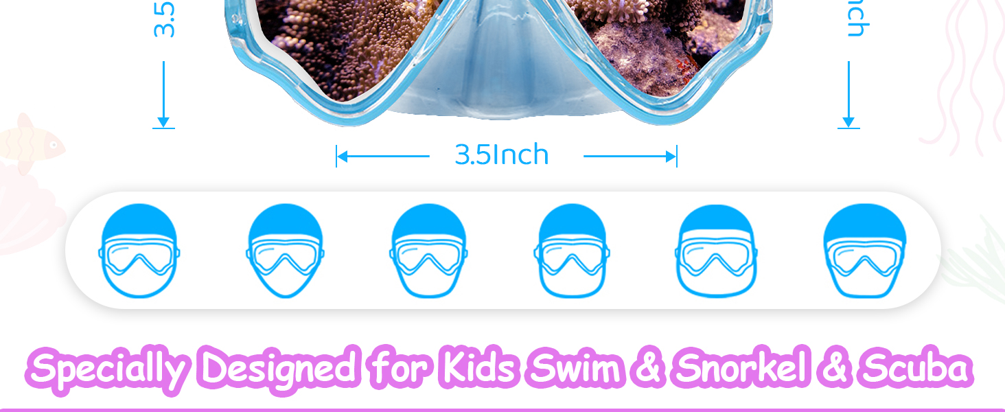 kids goggles with nose cover