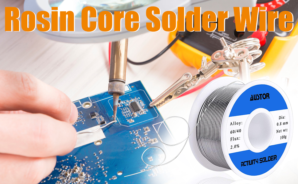 Rosin core solder wire