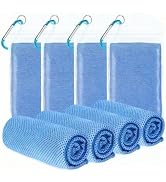 ExTowel Excellent Cooling Towel 4 Pack 40"x12", Instant Cold Gym Towel for Men Women, Soft Breath...