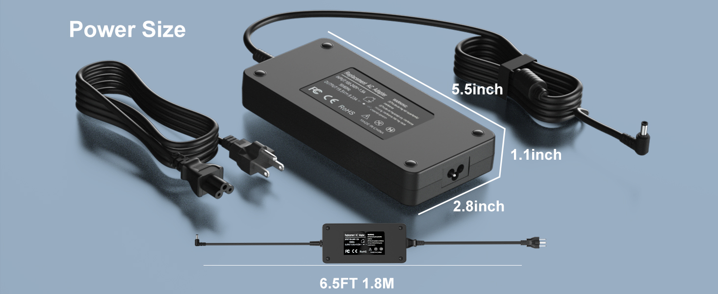 180W Charger Compatible with MSI Thin GF63 GF65 Stealth GS65 GS63 GS65 GS73 GS75 GS60 GF72