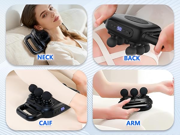 6 head massage gun