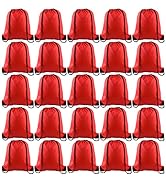 KUUQA 25Pcs Drawstring Backpack Bags String Backpack Sport Bag Sack Cinch Gym Backpack Bulk for G...