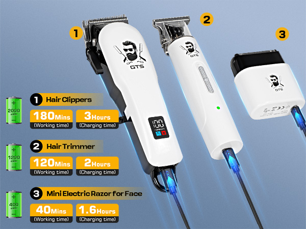 cordless clippers and trimmers set
