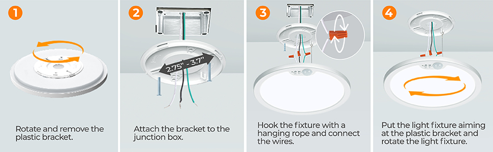 warm round white ultra thin low profile hardwire hard wire cord panel slim flat lighting surface