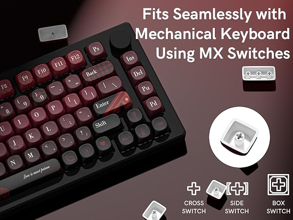 compatible with mechanical keyboards using MX switches