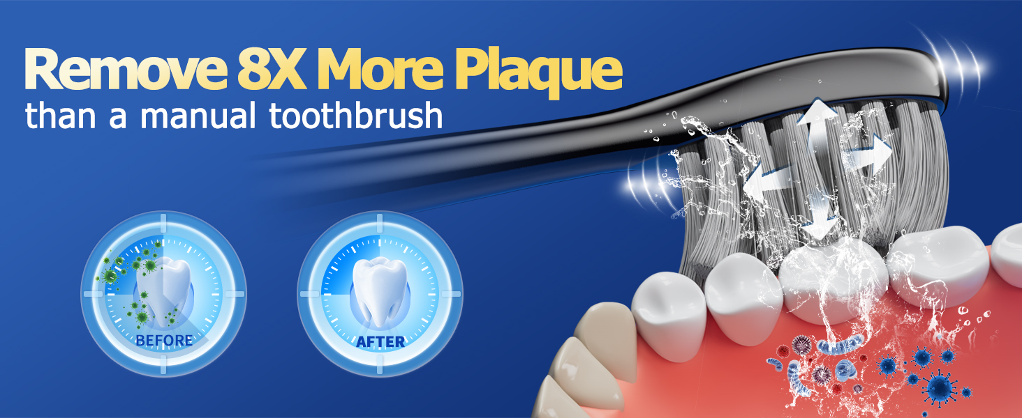 electric toothbrush with water flosser