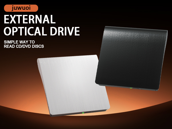 External cd/dvd drive-white