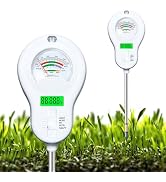 LXIANGN 6-in-1 Multifunctional Soil Moisture Meter, pH/Temperature/Soil Moisture/Sunlight/Air Hum...