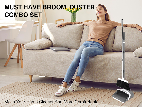 Broom and Dustpan Set