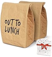 Farest Khaki Polyester Lunch Bag (Pack of 2) | 16oz | Office Work, Picnic, Travel, Snacks | Women...