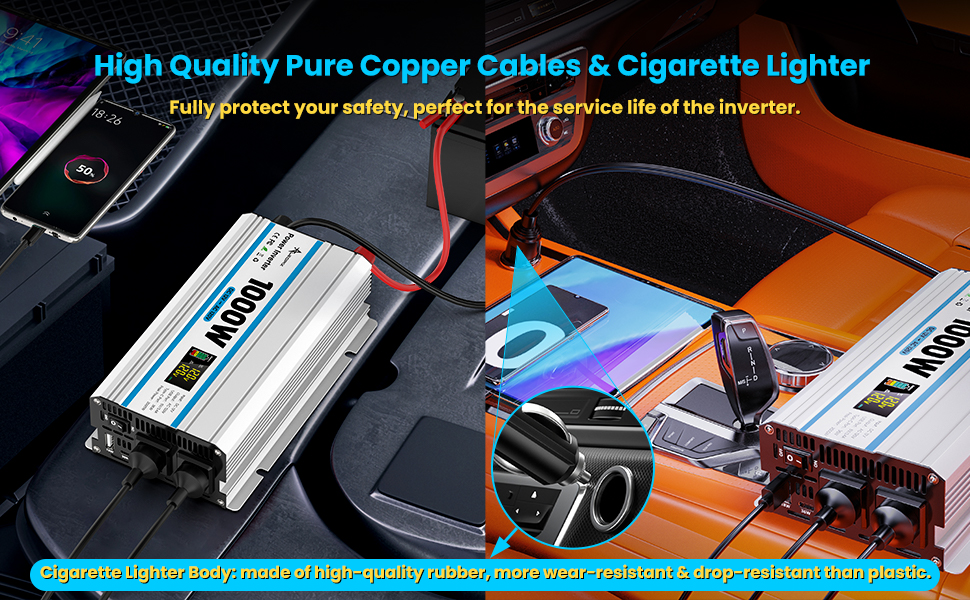 1000W White Inverter A+