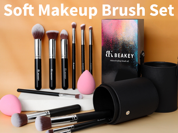 1 Makeup Brushes Premium Synthetic Foundation Face Brush Eyeshadow Kabuki Blush Brush gifts for mom