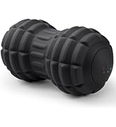 JIEJUNJIE Vibrating Peanut Massage Ball for Plantar Fasciitis, 4-Speed Portable Massage Roller fo...