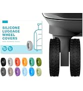 10-Pack Upgrade Silicone Luggage Wheel Protectors Covers for Suitcases – Universal Fit 2-2.4 Inch...