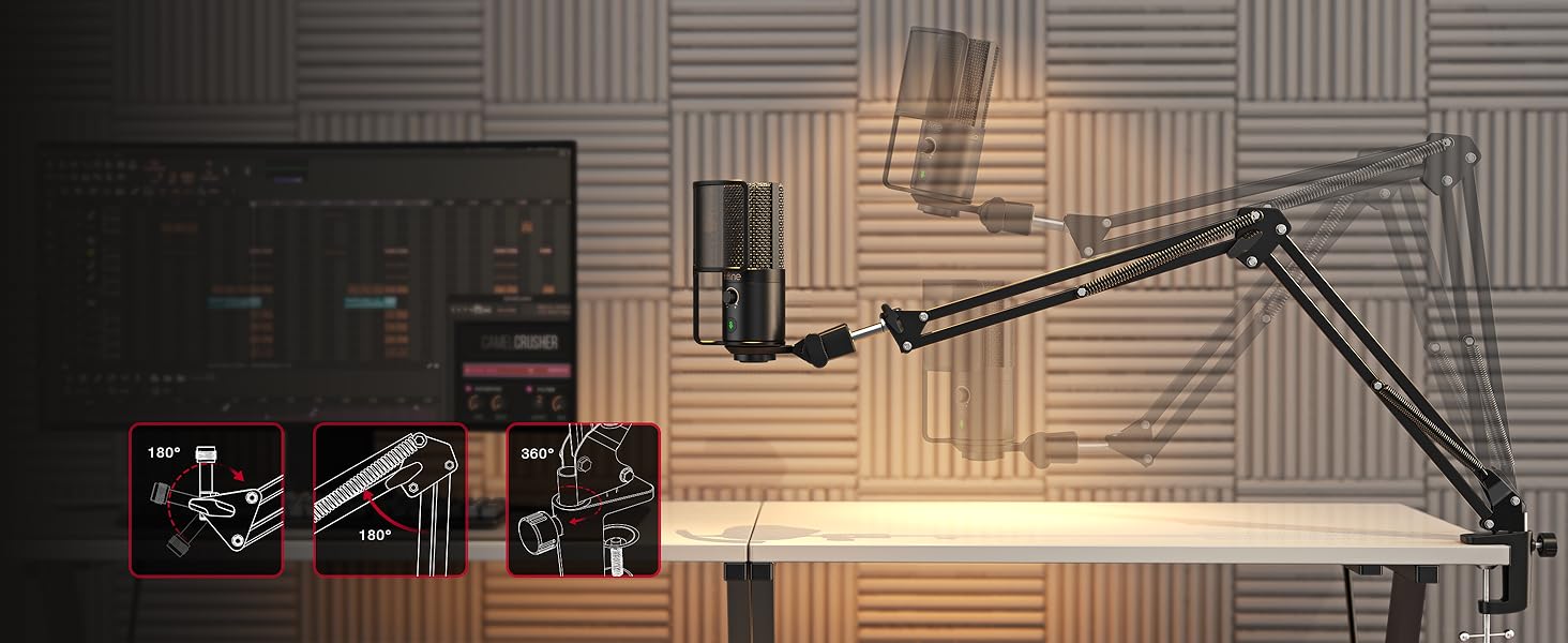 foldable arm stand for recording