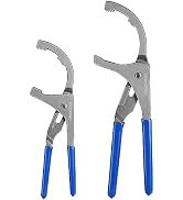 WORKPRO Oil Filter Wrench Set, 9" &amp; 12" Oil Filter Removal Pliers Tools | 5-Position Adjustable D...