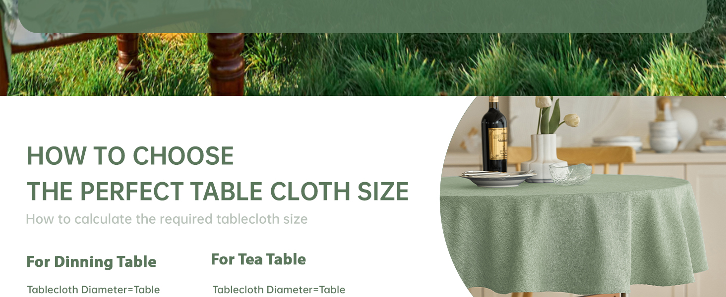 sage green round table cloths 60 inch dining room kitchen buffet