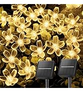 Brightown 2 Pack Total 52FT 120 LED Solar String Lights Flower Outdoor Waterproof Fairy Lights fo...