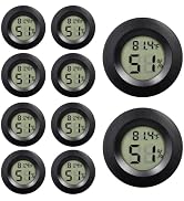 10 Pack Mini Hygrometer Thermometer - Digital Hygrometer Gauge LCD Monitor Temperature Humidity M...