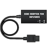 Mcbazel HDMI Adapter for Gamecube/ N64/ SNES, HDMI Converter Support 4:3/16:9 Conversion and Swit...