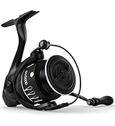 Jenseits Lightweight Spinning Fishing Reel, Sealed Carbon Fiber Up To 20 LB Max Drag, 5+1BB for S...