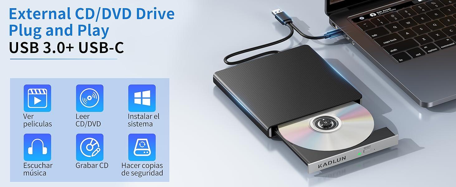 External CD DVD Drive for Laptop