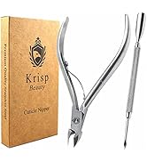 Cuticle Trimmer 3/4 Jaw Extremely Sharp Edge Nail Nippers Scissors Cuticle Pusher Stainless Steel...