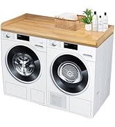 Royxen Laundry Countertop Solid Wood, Countertop for All Front-Loaded Washing Machine and Dryer, ...