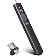Presentation Clicker for PowerPoint Presentations, 2 in 1 USB Type C Powerpoint Clicker Wireless ...