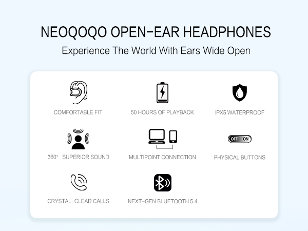 NEOQOQO OPEN-EAR HEADPHONES