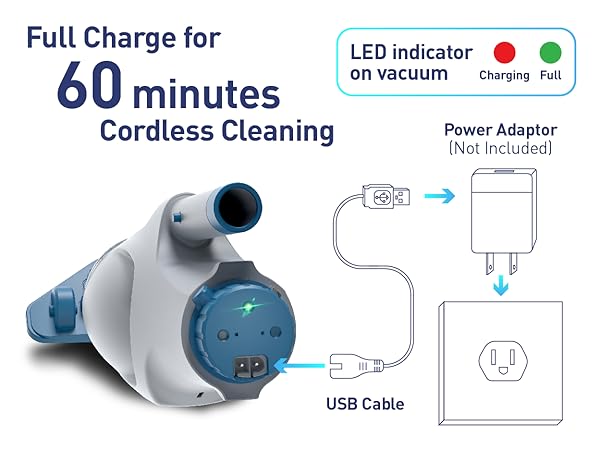 handheld cordless pool vacuum cleaner