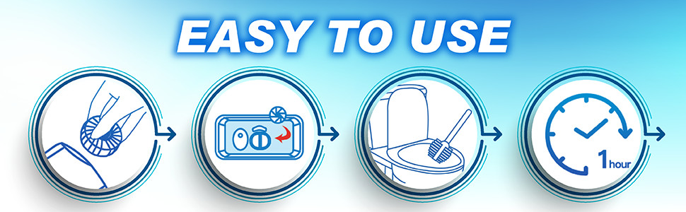Use of auto toilet tank cleaner