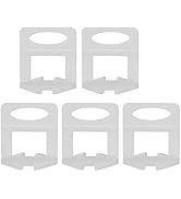 Oumefar Tile Leveling System, 100Pcs 0.5mm Tile Leveler Spacers Clips, Tile Leveler Base Clips fo...