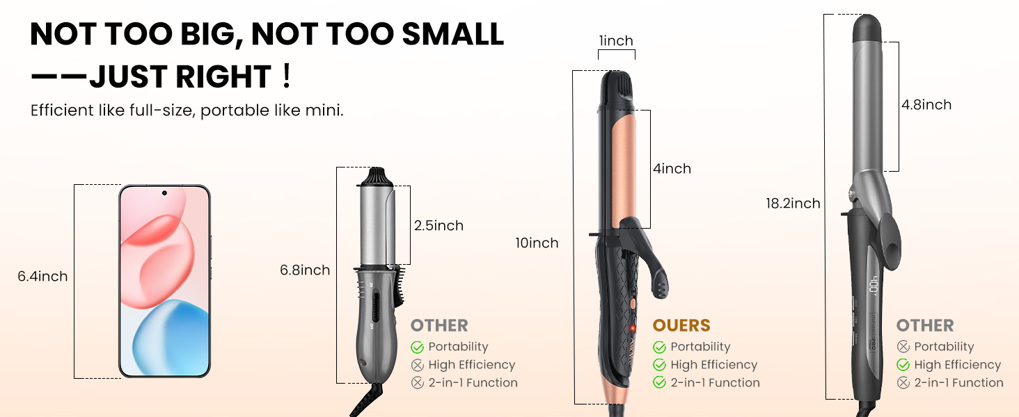 small curling iron