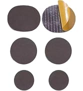 6Pcs Round 3 Sizes Gray Frogued Universal Shoe Hole Patch Adhesive Self-Adhesive Wear Resistant S...